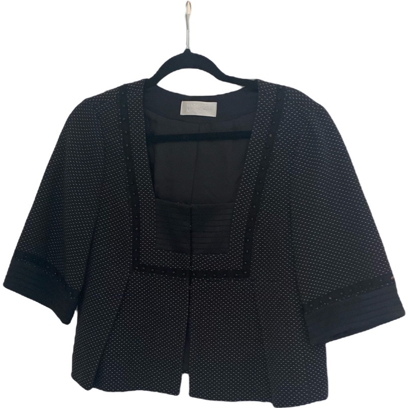 Badgley Mischka Embroidered Evening Blouse (Can Be Worn As Jacket Also)